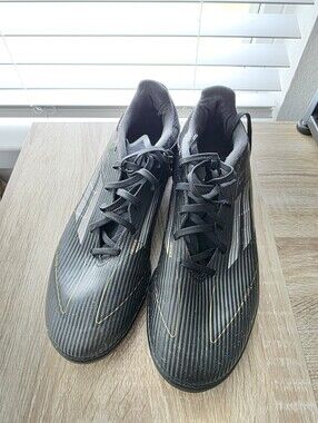 adidas F50 League Turf Soccer Shoes Cleats Boots Darkspan Pack Black Gold 9.5